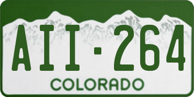 CO license plate AII264