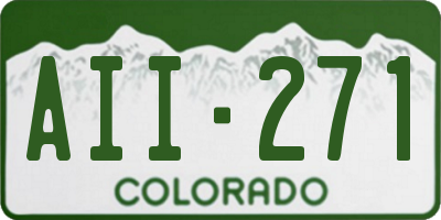 CO license plate AII271
