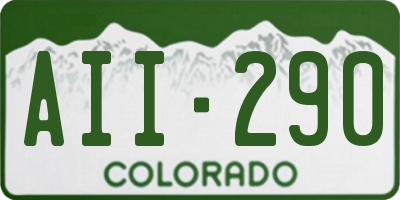CO license plate AII290
