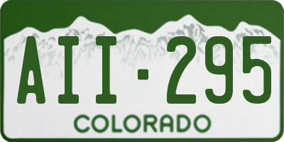 CO license plate AII295