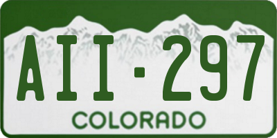 CO license plate AII297