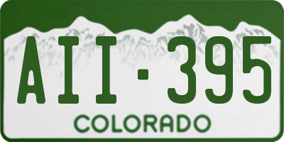 CO license plate AII395