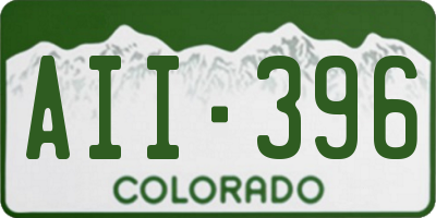 CO license plate AII396