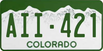 CO license plate AII421