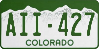 CO license plate AII427