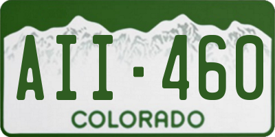 CO license plate AII460