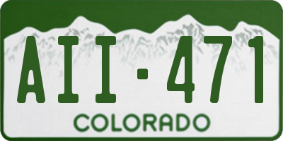 CO license plate AII471