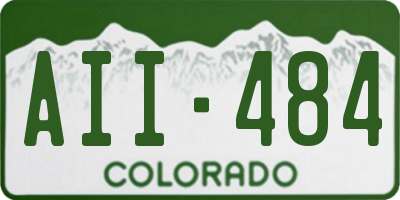 CO license plate AII484