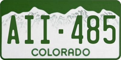 CO license plate AII485