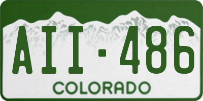 CO license plate AII486