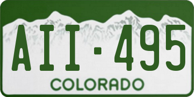 CO license plate AII495