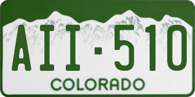 CO license plate AII510