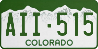 CO license plate AII515