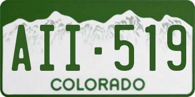 CO license plate AII519
