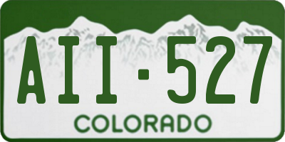 CO license plate AII527