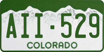 CO license plate AII529