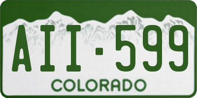 CO license plate AII599