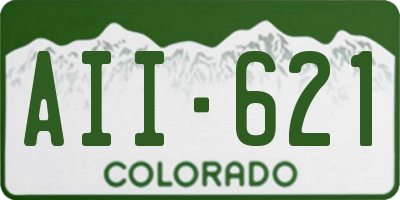 CO license plate AII621