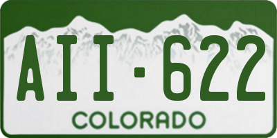 CO license plate AII622