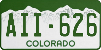 CO license plate AII626