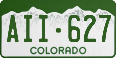CO license plate AII627