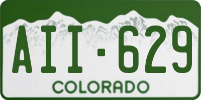 CO license plate AII629