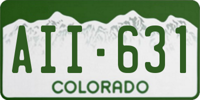 CO license plate AII631
