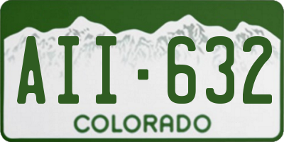 CO license plate AII632