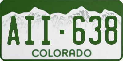 CO license plate AII638