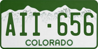 CO license plate AII656