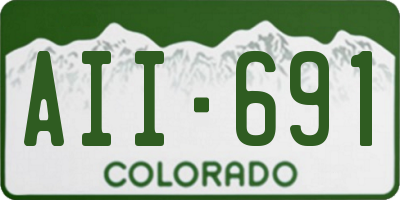 CO license plate AII691