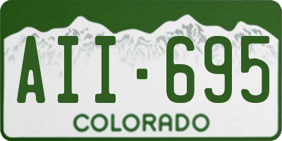 CO license plate AII695