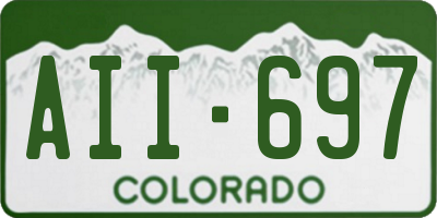 CO license plate AII697