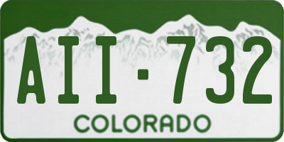 CO license plate AII732
