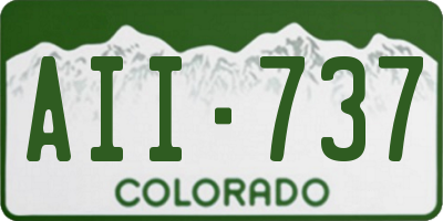 CO license plate AII737