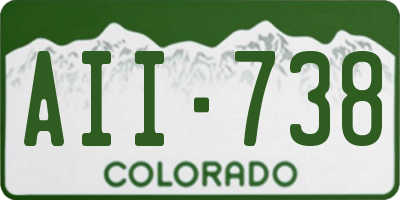CO license plate AII738