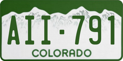 CO license plate AII791