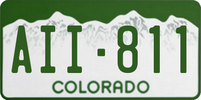 CO license plate AII811