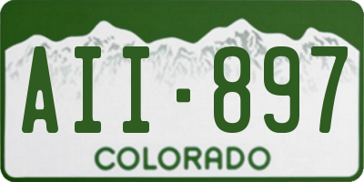 CO license plate AII897