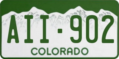 CO license plate AII902