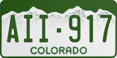 CO license plate AII917