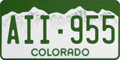 CO license plate AII955