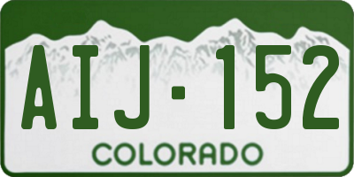 CO license plate AIJ152