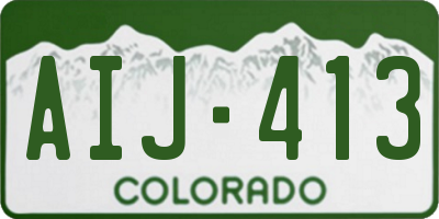 CO license plate AIJ413