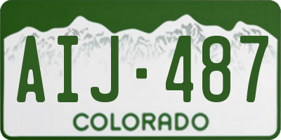 CO license plate AIJ487