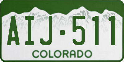 CO license plate AIJ511