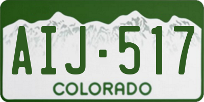 CO license plate AIJ517