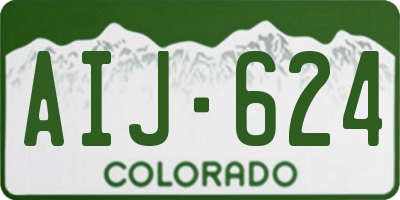 CO license plate AIJ624