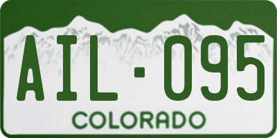 CO license plate AIL095