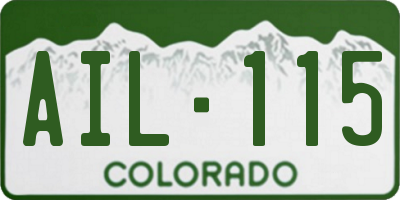 CO license plate AIL115